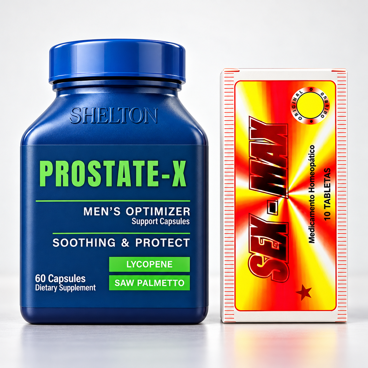 Combo Vitalidad Total Masculina — Prostate X + Sex Max