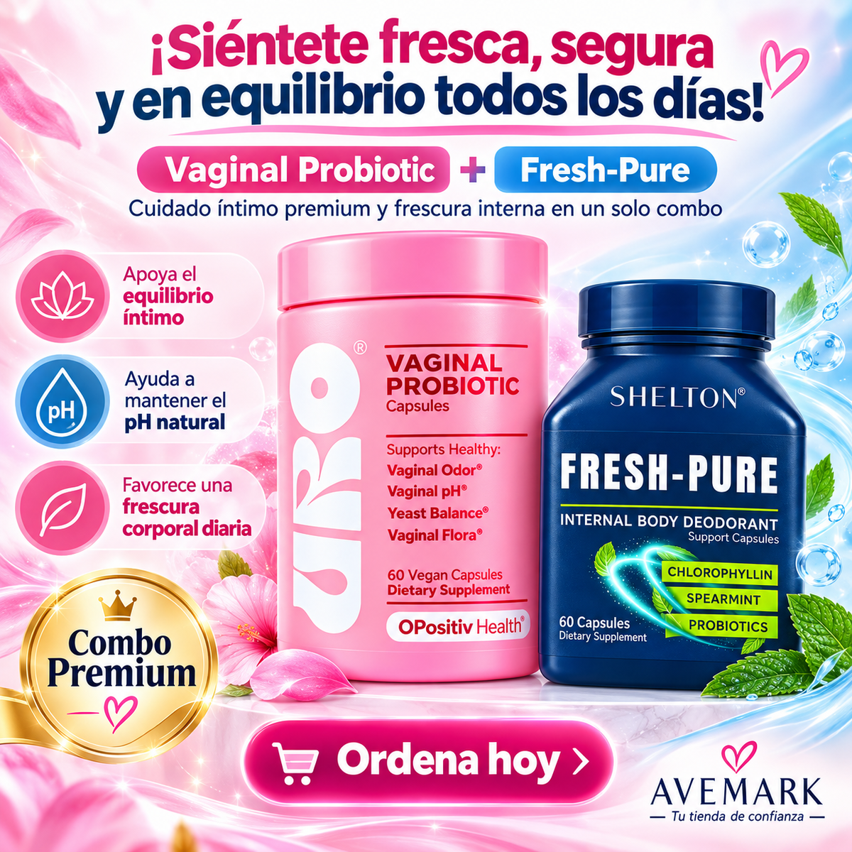 Combo Frescura Íntima y Confianza Total — URO + Fresh Pure