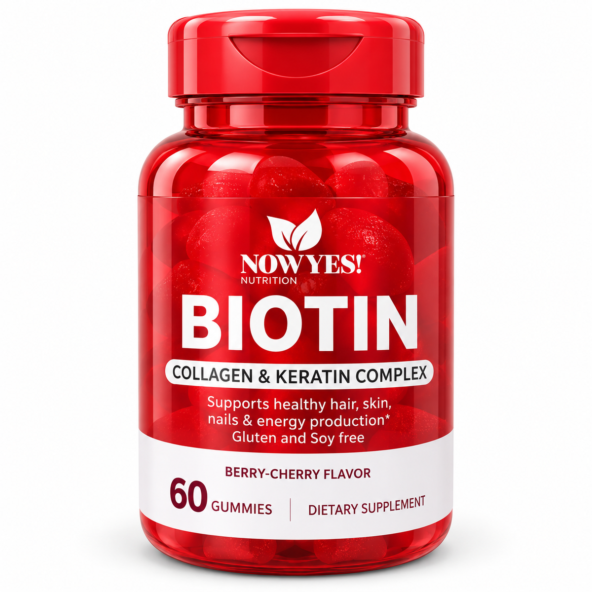 NOWYES! Biotina 3 en 1 – Cabello, Piel y Uñas