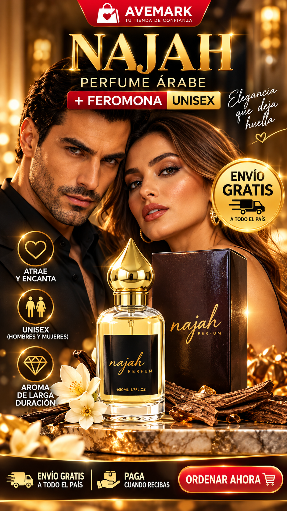 Najah Perfume Árabe Unisex | Elegancia Oriental que Deja Huella
