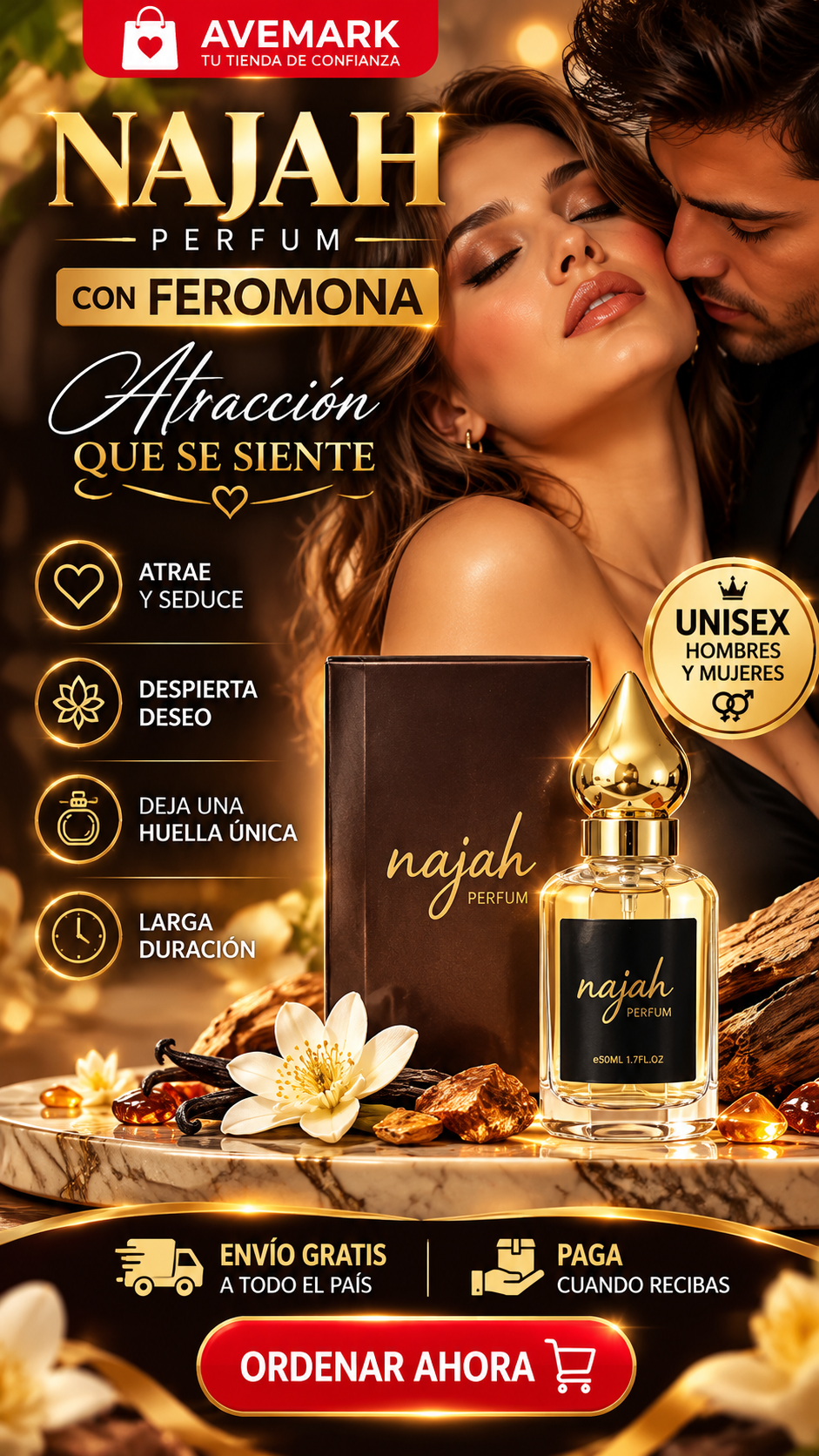 Najah Perfume Árabe Unisex | Elegancia Oriental que Deja Huella