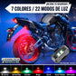 SET DE 2 LUCES ESTROBOSCOPICA LED A CONTROL PARA AUTO MOTO DRON O BICICLETA