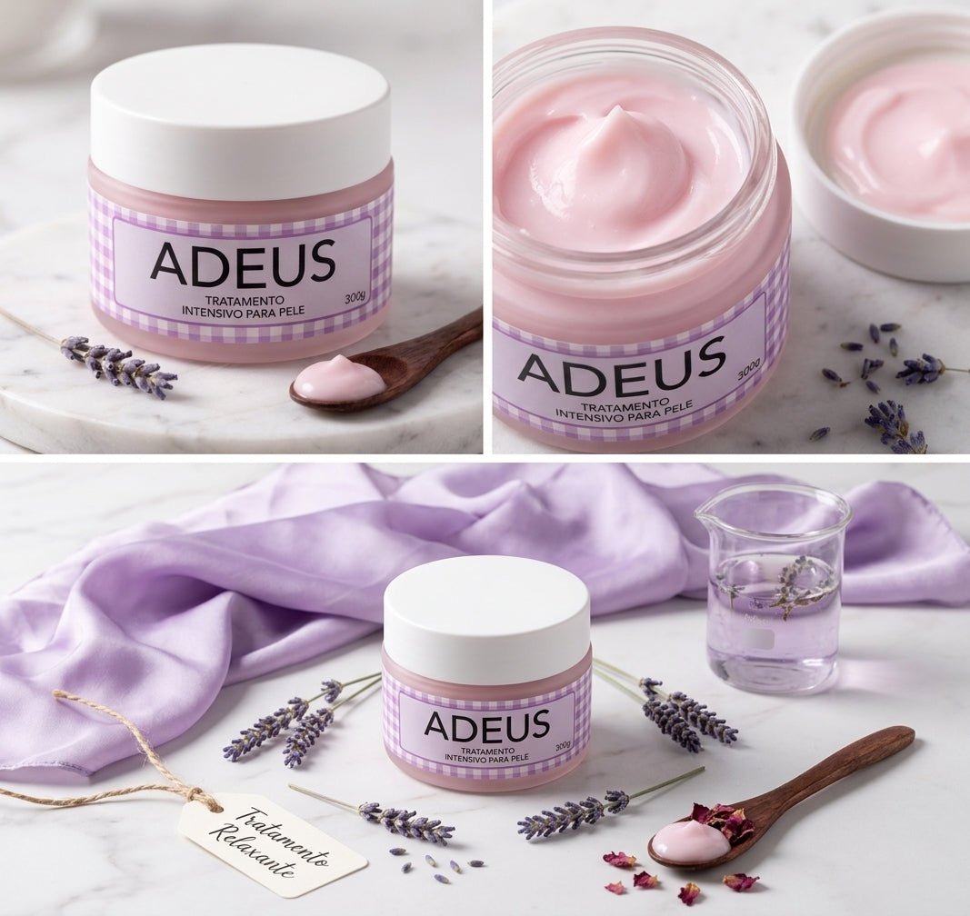 Adeus — Crema Brasileña para Estrías con Árnica, Cafeína y Té Verde