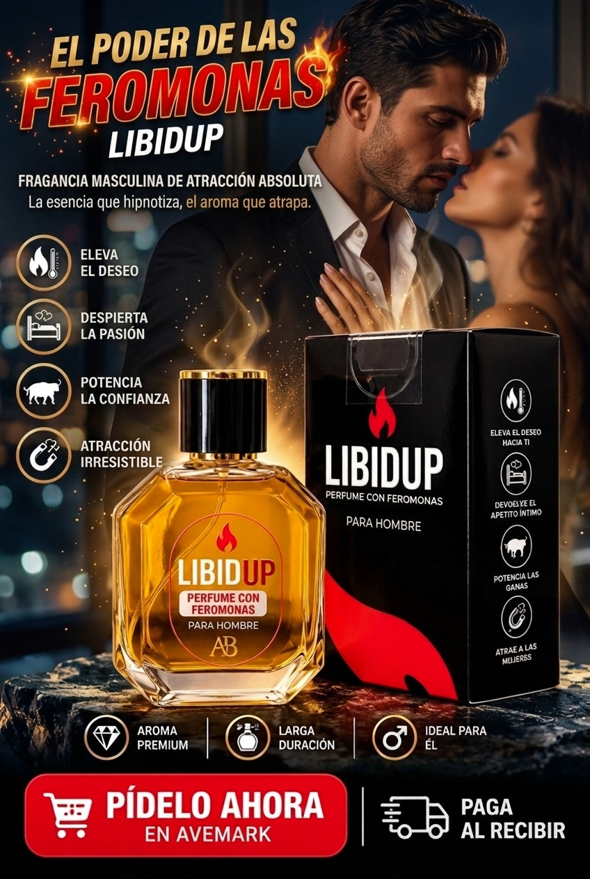LIBIDUP – Perfume Masculino con Feromonas 50 ml | Aroma Seductor
